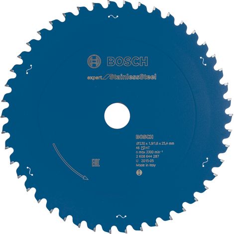 Lame de scie circulaire Bosch Expert for Stainless Steel pour scies circulaires portatives 230 x 20 x 1,9 mm 46 dents - 2608644287 (1/4)
