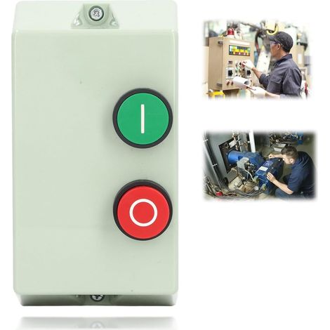 Démarreur de moteur électrique magnétique, interrupteur de commande de démarrage étanche IP55, monophasé 220 230V