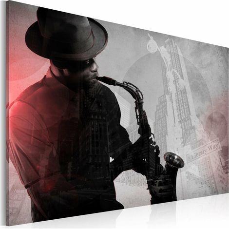 Tableau jazz urbain - 90 x 60 cm (1/3)