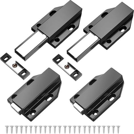Automatic Door Opening Press Mechanism, Door Cupboard Spring System without Handle Latch for Cabinet Drawer with Screws (1/5)