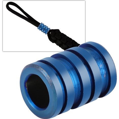 Perle de Couteau en Alliage Titane TC4 pour Cordon Parachute Extérieur, Grande Taille Bleue (1/5)