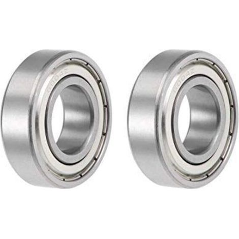 Roulement à billes à gorge profonde 6004ZZ Z2 20 mm x 42 mm x 12 mm, double blindage, acier au carbone, 2 pièces (1/4)