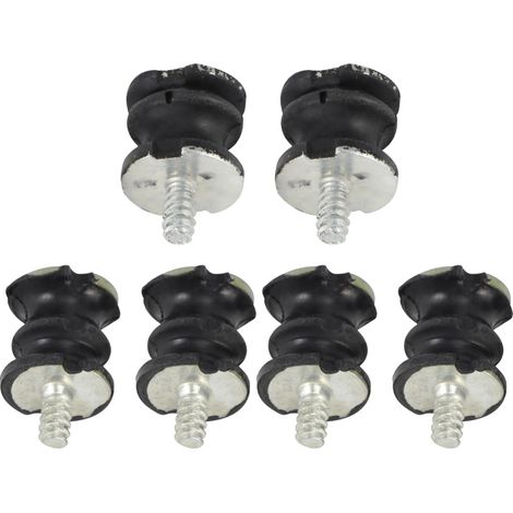 Juego de 6 silentblocks de repuesto para motosierras Husqvarna 268, 272, 61 y 266. (1/5)