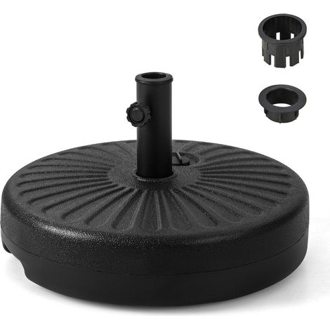 Fullbarer runder schirmstander mit 50 cm durchmesser fur maximal 34 kg schwarz