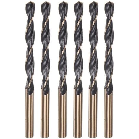 Foret Metal 5 mm, 6pcs HSS Hélicoïdaux Forets Meche Metal Professional pour Cuivre Fer Inox Alliage Aluminium Bois (1/5)