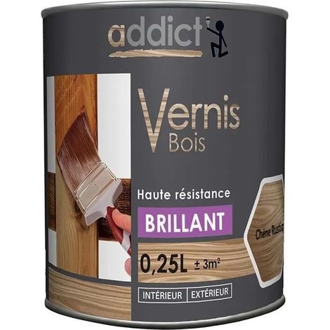 Barniz para madera Addict alquídico 250ml 3 horas secado