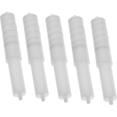 Ensemble de 5 rouleaux rechange pour papier toilette, rouleau à ressort et axe distributeurs salle (1/5)