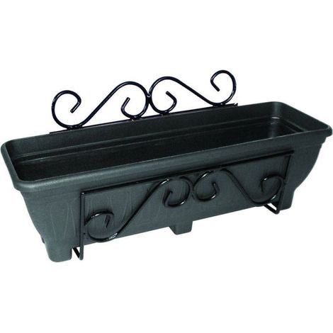 Planter Trough Wall Mounted Steel Terracotta Garden Pride (1/2)