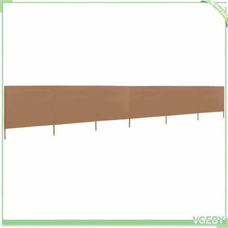 Paravent 6 panneaux pliable - FAFEICY - 47183 - Tissu non-tissé - 800 x 160 cm - Taupe (1/5)