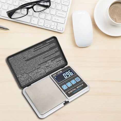Präzise, tragbare digitale Miniwaage für die Hosentasche, ideal für Küche und Schmuckaufbewahrung, Wiegegenauigkeit 200 g / 0,01 g (1/5)