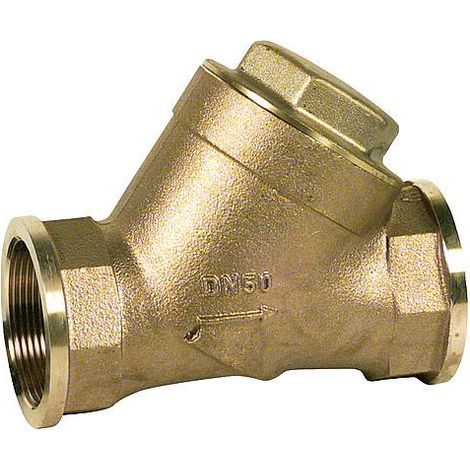 Collecteur d'impurete, laiton rouge avec tamis en acier inox R 2" (W2) "