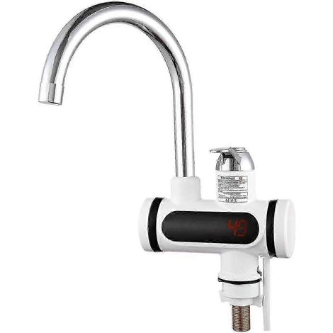 Robinet chauffe-eau électrique instantané 360° pour la cuisine, chauffage rapide (1/3)