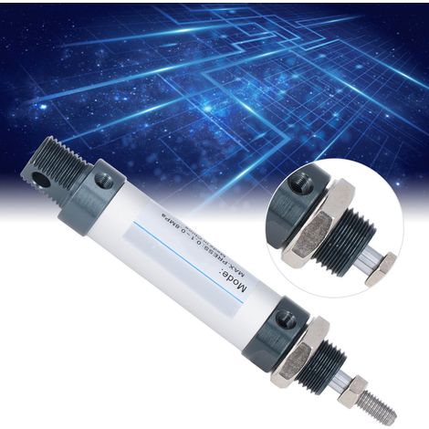 Cylindre Pneumatique Mini 16mm Double Effet en Alliage d'Aluminium MAL16x25 0.1‑0.8Mpa