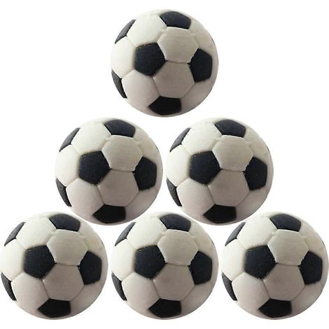 Lot de 6 figurines miniatures de football en forme de maison, décorations de ballon de football pour poupées. (1/4)