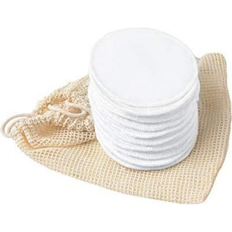 10 wiederverwendbare Wattepads, waschbare Make-up-Entferner-Pads, Gesichtsreinigungstücher & Gesichtswasser