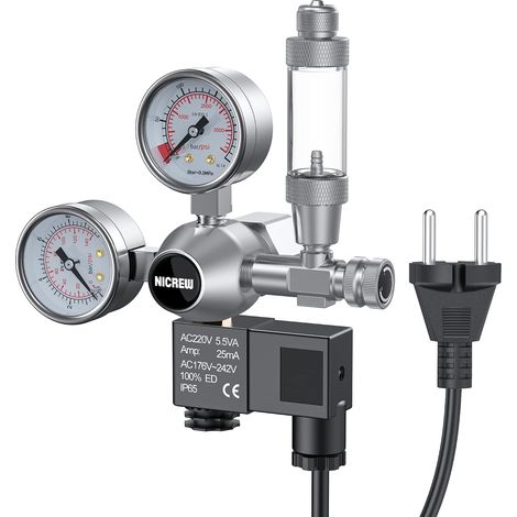 Outdoor Aquarium CO2 Regulator, Pressure Reducer for Planted (1/5)