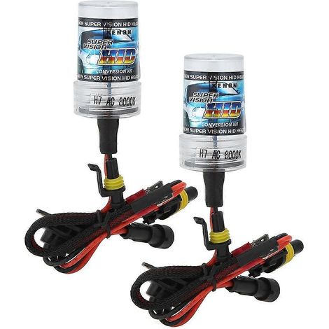 Xenon-Scheinwerfer-Kit mit ultradünnem silbernen Vorschaltgerät für Autos, H7 8000K 12V 55W (H7)
