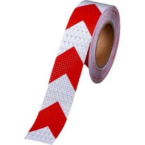 5 Cm X 25m Ruban Réfléchissant Sécurité Étanche Étanche D'avertissement Réfléchissant Autocollant Auto-adhésif Ruban De Sécurité pour Véhicules Voiture (1/5)
