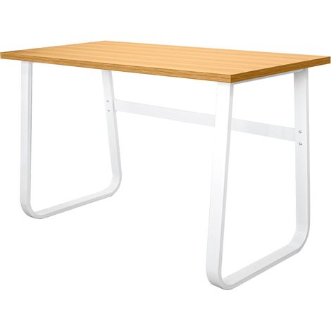 Bureau pour Ordinateur, Table pour PC, Bureau d'étude avec étagère en Bois, Table de Style Industriel en Bois et métal, 120 x 60 x 75 cm (1/4)