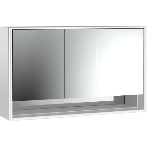 emco loft Lichtspiegelschrank mit Unterfach, 1600mm, 3 Türen, (1/5)