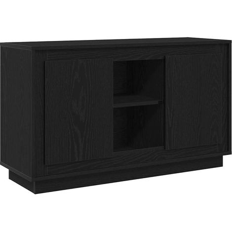 vidaXL Sideboard Rovere nero 102 x 35 x 60 cm Legno multistrato