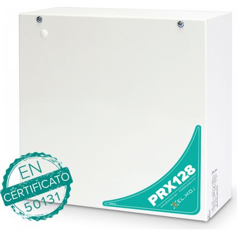 Centrale ibrida cablata/wireless a 128 ingressi con interfaccia LAN integrata e 2 linee seriali RS-485 indipendenti