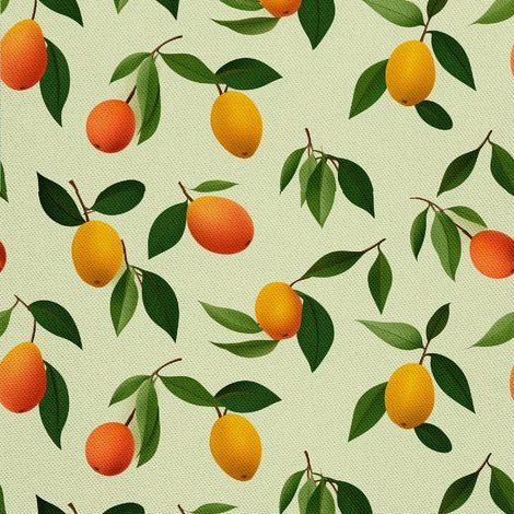 Tissu d'ameublement extérieur Oxford - Motif fruits  DX6311 (1/5)
