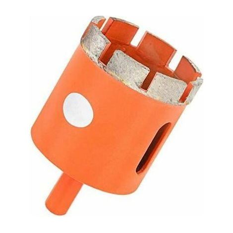 Scie cloche diamantée pour porcelaine, granit, marbre, grès cérame, carrelage, ardoise (diamètre 60 mm) (1/5)