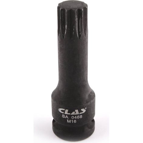 Douille embout choc XZN M16 L.78mm 1/2" Cr-Mo - SA 0468 - CLAS Equipements