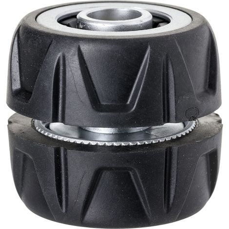 Tatay Riparazione Metal Soft del tubo flessibile da 1/2 (12.5 mm) - 5/8 (15 mm), Connettore per raccordo universale, Acciaio Inossidabile e Resistente Alla Corrosione, Argento/Nero