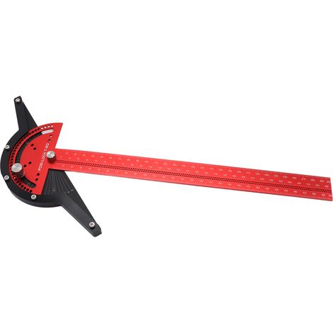 Règle de marquage en alliage d'aluminium pour menuiserie, outil de traçage avec guide de perçage (1/5)