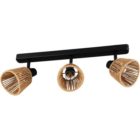 Plafonnier Keelby, 3 spots orientables, lampe de plafond bohème pour (1/2)