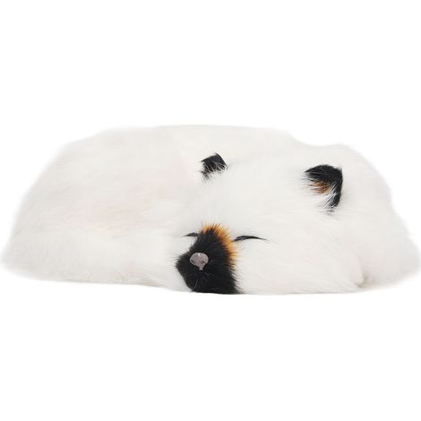 Plüschtier, schlafend, flauschig, Stofftier, Heimdekoration, weich, niedlich, lebensecht, realistisch, flauschige Katze (1/5)
