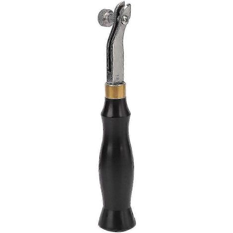 Outils de bricolage en acier inoxydable pour le travail du cuir - Indenteur à bord réglable avec manche en ébène (1,2 mm) 8050565053692 f26 (1/5)