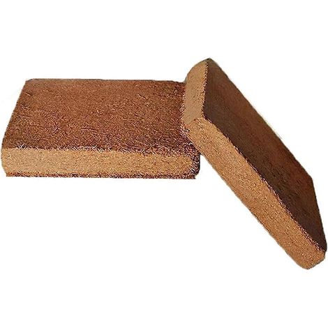 pièces de fibres de coco biologiques pour plantes, briques de noix de coco biologiques -- (1/5)