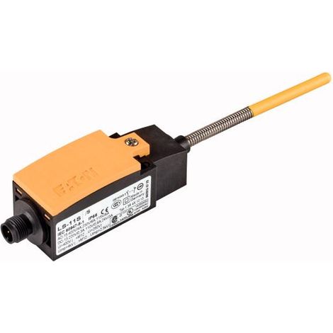 Interrupteur de position 1 F + O commande par tige à ressort M12A EATON LS-11S/S-M12A