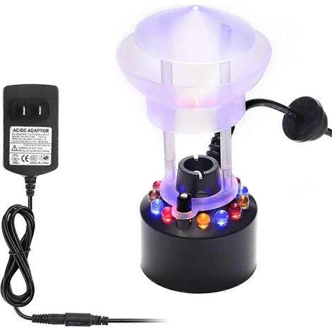 Brumisateur électrique à ultrasons Mist Maker 12 LED pour fontaine, bassin et étang. (1/4)