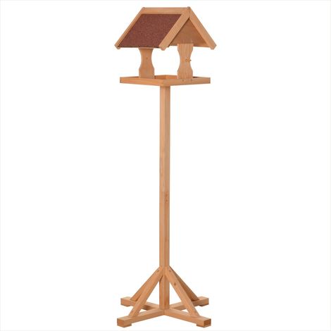 Cage pour oiseaux bois naturel en bois de sapin 55 x 55 x 144 cm (1/5)