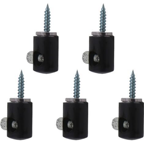 5 Pack Ceiling Cable Ties for Pendant Lights, Heavy Duty Metal Hooks, Chandelier Accessories, Hanging Lamp, Cable Hook (1/4)