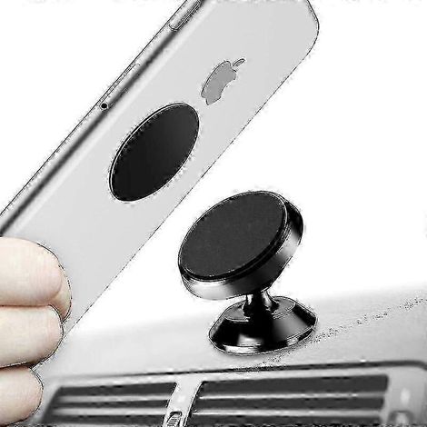 Support magnétique portable pour téléphone de voiture 2026, rotation à 360°, fixation universelle et robuste, support mains libres pour voiture, bureau et maison (1/5)