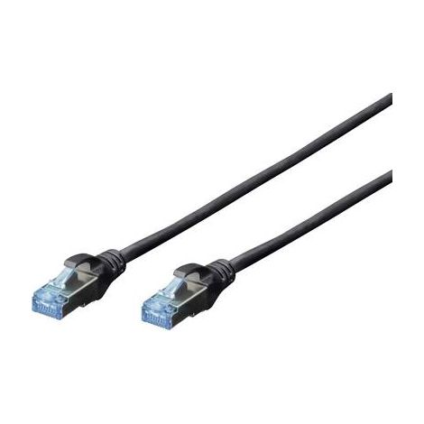 Câble réseau RJ45 SF/UTP, Cat. 5e droit Digitus - [1x RJ45 mâle - 1x RJ45 mâle] - 3.00 m - noir - DK-1531-030/BL R45913 (1/2)