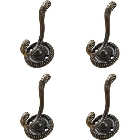 4er-Set dekorative Wand-Handtuchhalter, Haken für Mäntel, Badezimmer, Küche, Garagentor, Schlüsselhalter, Aufbewahrungsschrank (1/5)