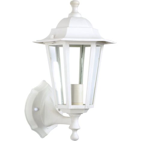 Applique Extérieure Montante 60W E27 Plastique Blanche ELINA (1/2)