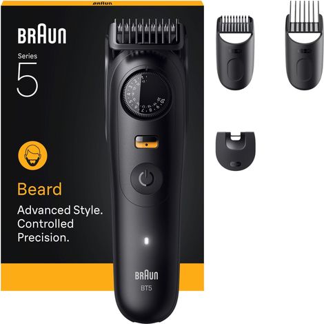 Braun - Beard Trimmer Series 5, +4 Styling Tools, BT5520 - Black