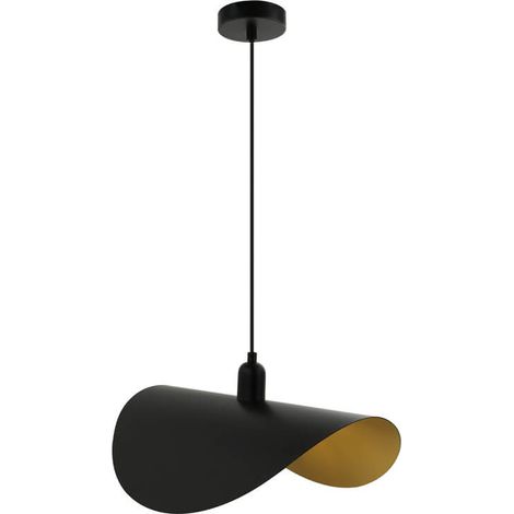 HOME DELUXE Lampada a sospensione di design RONA - nero/oro