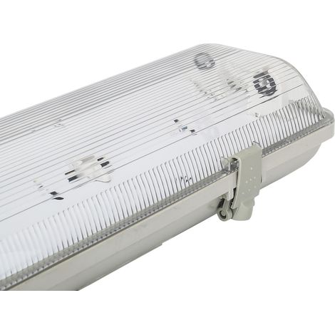 Plafoniera stagna a 2 posti per Tubi Led G13 T8 da 120cm in plastica Aigostar (1/5)