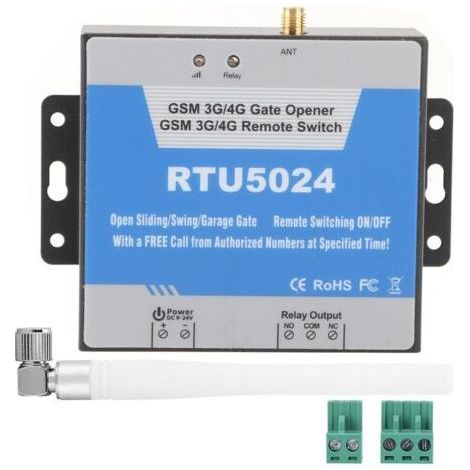 Contrôleur d'accès GSM RTU5024 – Commutateur télécommande – Alimentation 9-15VDC – Pour contrôle d'accès sécurisé à distance (1/4)