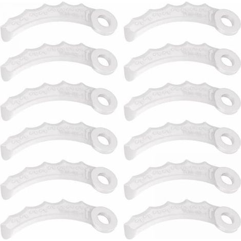 12 lames en plastique compatibles avec les modèles Makita 198383-1 et 198426-9, coupe-bordures Makita DUR189RF, UR100DZ, DUR191LZX3, DUR181Z, DUR192LZ, DUR368AZ, DUR (1/5)