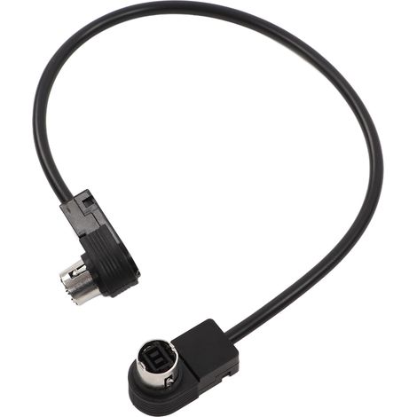 Adaptateur d'entrée AUX pour voiture, câble audio haute résistance de 30 cm (11,81 pouces) pour lecteur CD Alpine. Compatible avec les lecteurs Alpine. (1/5)