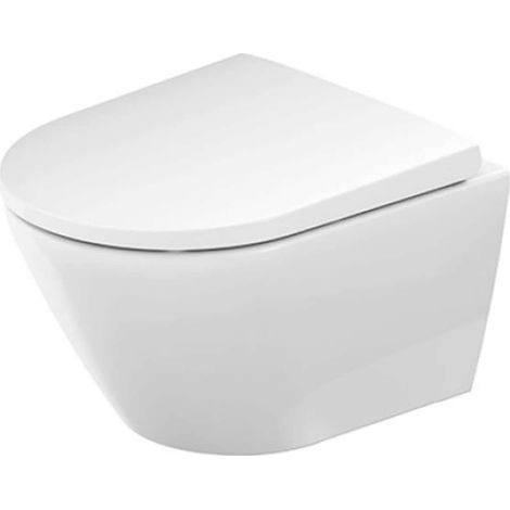Duravit D-Neo - Inodoro suspendido con asiento SoftClose, Rimless, blanco 45880900A1 (1/5)